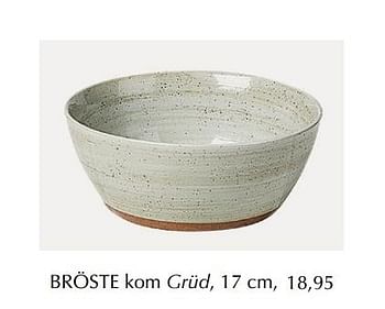 Aanbiedingen Bröste kom grüd - Broste - Geldig van 12/04/2019 tot 30/04/2019 bij De Bijenkorf