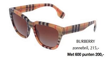 Aanbiedingen Zonnebril - Burberry - Geldig van 13/03/2019 tot 30/06/2019 bij De Bijenkorf