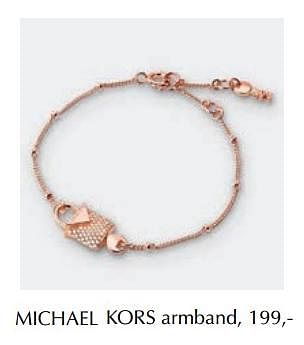 Aanbiedingen Armband - Michael Kors - Geldig van 13/03/2019 tot 30/06/2019 bij De Bijenkorf