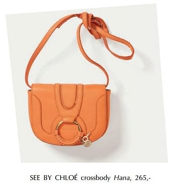 Aanbiedingen Crossbody hana - Chloé - Geldig van 13/03/2019 tot 30/06/2019 bij De Bijenkorf