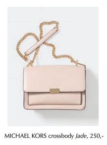 Aanbiedingen Crossbody jade - Michael Kors - Geldig van 13/03/2019 tot 30/06/2019 bij De Bijenkorf