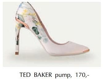 Aanbiedingen Pump - Ted Baker - Geldig van 13/03/2019 tot 30/06/2019 bij De Bijenkorf