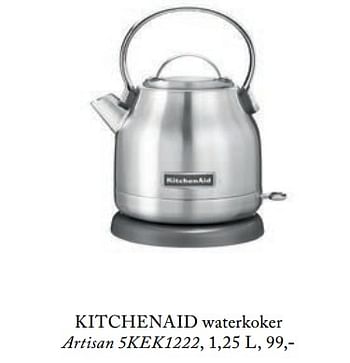 Aanbiedingen Kitchenaid waterkoker artisan 5kek1222 - Kitchenaid - Geldig van 26/02/2019 tot 01/07/2019 bij De Bijenkorf
