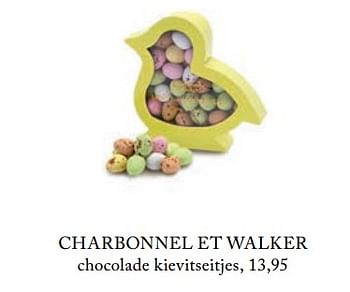Aanbiedingen Chocolade kievitseitjes - Charbonnel et Walker  - Geldig van 26/02/2019 tot 01/07/2019 bij De Bijenkorf