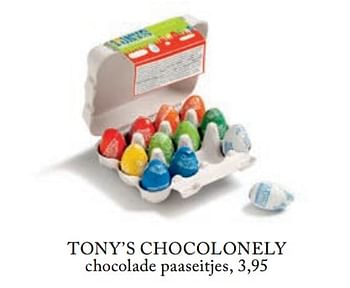 Aanbiedingen Chocolade paaseitjes - Tony's Chocolonely - Geldig van 26/02/2019 tot 01/07/2019 bij De Bijenkorf