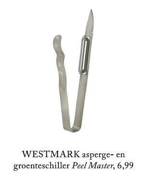 Aanbiedingen Asperge- en groenteschiller peel master - Westmark - Geldig van 26/02/2019 tot 01/07/2019 bij De Bijenkorf