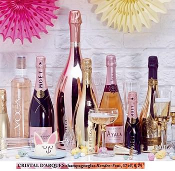 Aanbiedingen Champagneglas rendez-vous - Cristal D'Arques - Geldig van 26/02/2019 tot 01/07/2019 bij De Bijenkorf