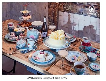 Aanbiedingen Bestek vintage, 24-delig - Amefa - Geldig van 12/04/2019 tot 30/04/2019 bij De Bijenkorf