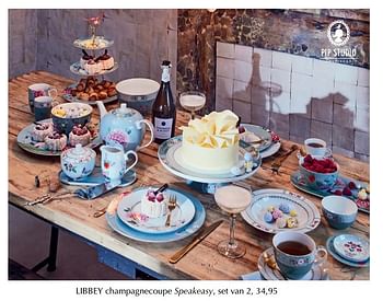 Aanbiedingen Champagnecoupe speakeasy - Libbey - Geldig van 12/04/2019 tot 30/04/2019 bij De Bijenkorf