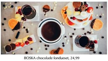 Aanbiedingen Chocolade fondueset - Boska - Geldig van 12/04/2019 tot 30/04/2019 bij De Bijenkorf
