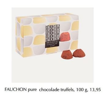 Aanbiedingen Pure chocolade truffels - Fauchon - Geldig van 12/04/2019 tot 30/04/2019 bij De Bijenkorf