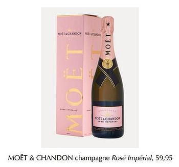Aanbiedingen Moët + chandon champagne rosé impérial - Champagne - Geldig van 12/04/2019 tot 30/04/2019 bij De Bijenkorf