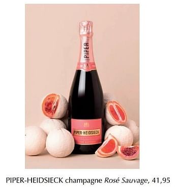 Aanbiedingen Piper-heidsieck champagne rosé sauvage - Champagne - Geldig van 12/04/2019 tot 30/04/2019 bij De Bijenkorf