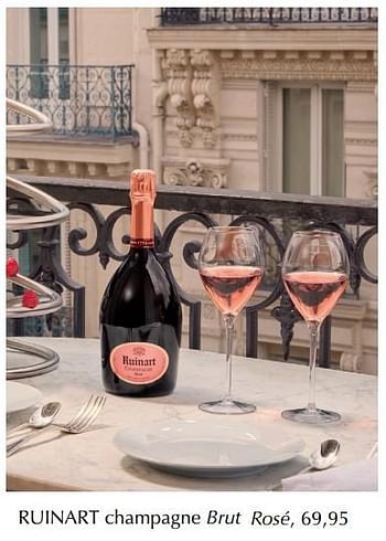 Aanbiedingen Ruinart champagne brut rosé - Champagne - Geldig van 12/04/2019 tot 30/04/2019 bij De Bijenkorf