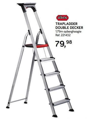 Aanbiedingen Trapladder double decker - Altrex - Geldig van 30/04/2019 tot 28/05/2019 bij Supra Bazar