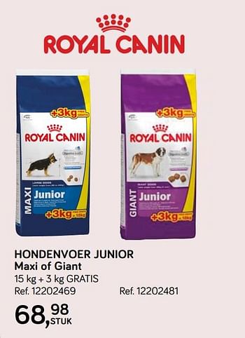 Aanbiedingen Honden voeder junior maxi - Royal Canin - Geldig van 30/04/2019 tot 28/05/2019 bij Supra Bazar