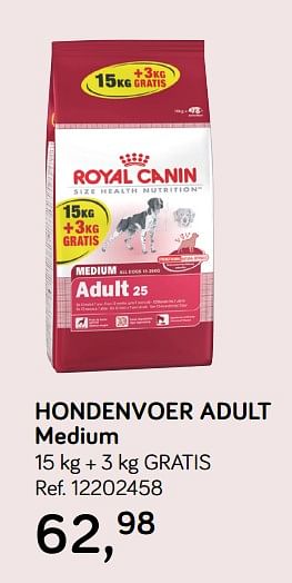 Aanbiedingen Hondenvoer medium adult - Royal Canin - Geldig van 30/04/2019 tot 28/05/2019 bij Supra Bazar