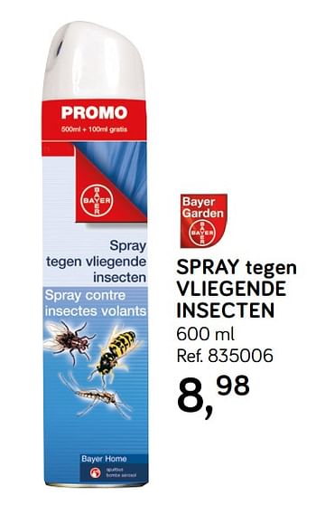 Aanbiedingen Spray tegen vliegende insecten - Bayer - Geldig van 30/04/2019 tot 28/05/2019 bij Supra Bazar