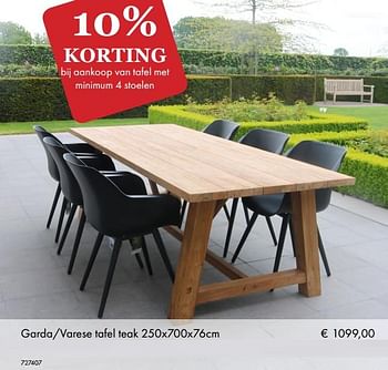 Aanbiedingen Garda-varese tafel - Huismerk - Multi Bazar - Geldig van 09/05/2019 tot 31/08/2019 bij Multi Bazar