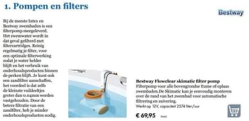 Aanbiedingen Bestway flowclear skimatic filter pomp - BestWay - Geldig van 09/05/2019 tot 31/08/2019 bij Multi Bazar