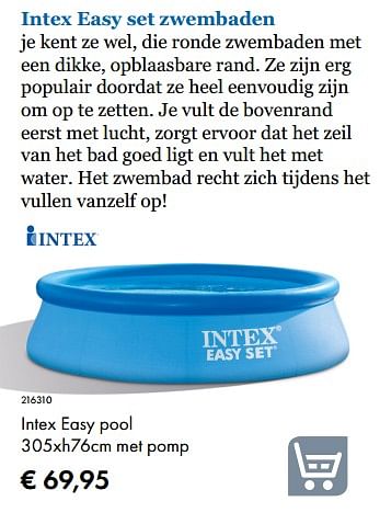 Aanbiedingen Intex easy pool - Intex - Geldig van 09/05/2019 tot 31/08/2019 bij Multi Bazar