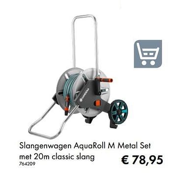 Aanbiedingen Slangenwagen aquaroll m metal setmet 20m classic slang - Gardena - Geldig van 09/05/2019 tot 31/08/2019 bij Multi Bazar