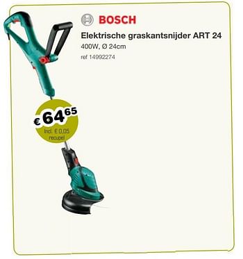 Aanbiedingen Bosch elektrische graskantsnijder art 24 - Bosch - Geldig van 13/05/2019 tot 26/05/2019 bij Europoint