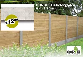 Aanbiedingen Concreto betonplaten - Cartri - Geldig van 13/05/2019 tot 26/05/2019 bij Europoint