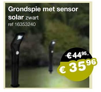 Aanbiedingen Grondspie met sensor solar - Eglo - Geldig van 13/05/2019 tot 26/05/2019 bij Europoint