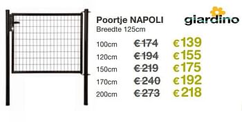 Aanbiedingen Poortje napoli - Giardino - Geldig van 13/05/2019 tot 26/05/2019 bij Europoint