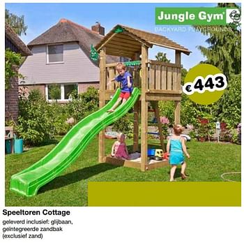 Aanbiedingen Speeltoren cottage - Jungle Gym - Geldig van 13/05/2019 tot 26/05/2019 bij Europoint