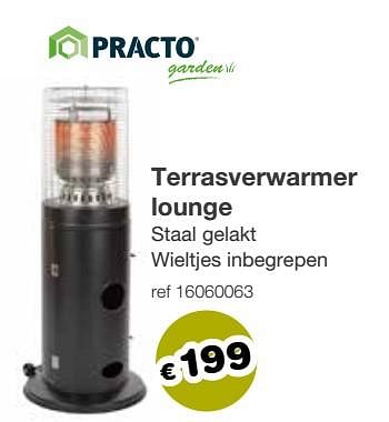 Aanbiedingen Terrasverwarmer lounge - Practo - Geldig van 13/05/2019 tot 26/05/2019 bij Europoint