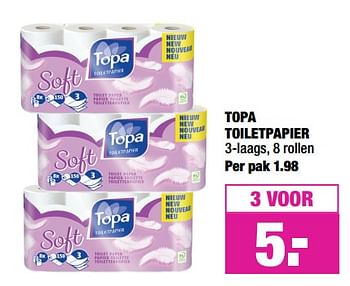 Aanbiedingen Topa toiletpapier - Huismerk - Big Bazar - Geldig van 06/05/2019 tot 19/05/2019 bij Big Bazar