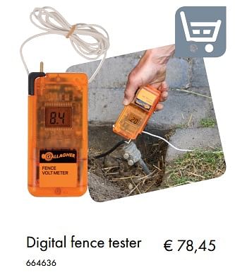 Aanbiedingen Digital fence tester - Gallagher - Geldig van 09/05/2019 tot 31/08/2019 bij Multi Bazar