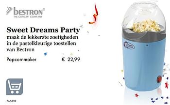 Aanbiedingen Bestron popcornmaker - Bestron - Geldig van 09/05/2019 tot 31/08/2019 bij Multi Bazar