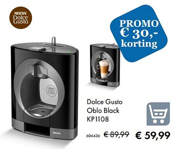 Aanbiedingen Krups dolce gusto oblo blackkp1108 - Krups - Geldig van 09/05/2019 tot 31/08/2019 bij Multi Bazar