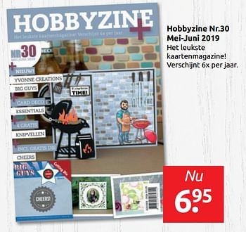 Aanbiedingen Hobbyzine nr.30 mei-juni 2019 - Huismerk - Boekenvoordeel - Geldig van 17/05/2019 tot 25/05/2019 bij Boekenvoordeel
