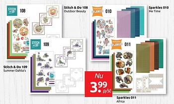 Aanbiedingen Stitch + do 109 summer dahlia`s - Huismerk - Boekenvoordeel - Geldig van 17/05/2019 tot 25/05/2019 bij Boekenvoordeel