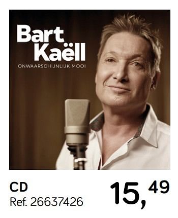 Aanbiedingen Bart kaëll cd - Huismerk - Supra Bazar - Geldig van 28/05/2019 tot 25/06/2019 bij Supra Bazar