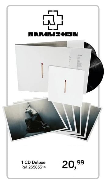 Aanbiedingen Rammstein 1 cd deluxe - Deluxe - Geldig van 28/05/2019 tot 25/06/2019 bij Supra Bazar
