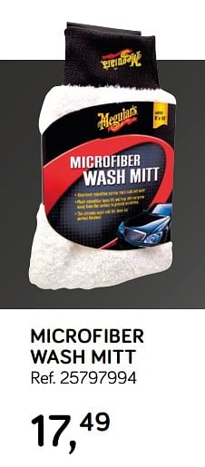 Aanbiedingen Microfiber wash mitt - meguiar's - Geldig van 28/05/2019 tot 25/06/2019 bij Supra Bazar