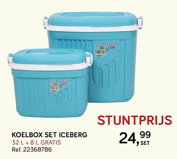 Aanbiedingen Koelbox set iceberg - Iceberg - Geldig van 28/05/2019 tot 25/06/2019 bij Supra Bazar