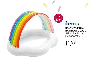 Aanbiedingen Babyzwembad rainbow cloud - Intex - Geldig van 28/05/2019 tot 25/06/2019 bij Supra Bazar