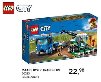 Aanbiedingen Maaidorser transport 60223 - Lego - Geldig van 28/05/2019 tot 25/06/2019 bij Supra Bazar