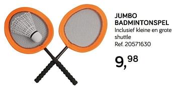 Aanbiedingen Jumbo badmintonspel - Huismerk - Supra Bazar - Geldig van 28/05/2019 tot 25/06/2019 bij Supra Bazar