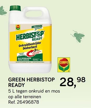 Aanbiedingen Green herbistop ready - Compo - Geldig van 28/05/2019 tot 25/06/2019 bij Supra Bazar