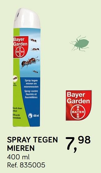 Aanbiedingen Spray tegen mieren - Bayer - Geldig van 28/05/2019 tot 25/06/2019 bij Supra Bazar
