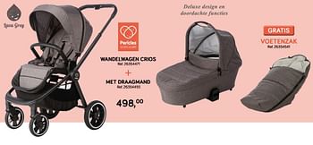 Aanbiedingen Wandelwagen crios + draagmand - Pericles - Geldig van 28/05/2019 tot 25/06/2019 bij Supra Bazar