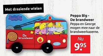 Aanbiedingen Peppa big - de brandweer - Huismerk - Boekenvoordeel - Geldig van 24/05/2019 tot 01/06/2019 bij Boekenvoordeel