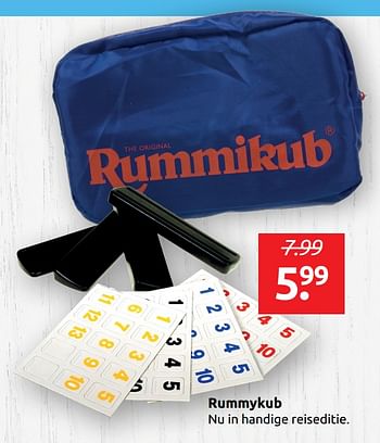 Aanbiedingen Rummykub - Rummikub - Geldig van 24/05/2019 tot 01/06/2019 bij Boekenvoordeel